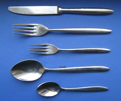 5er Besteck SET LUFTHANSA FIRST CLASS LH FC cutlery Wolf Karnagel bis 2013