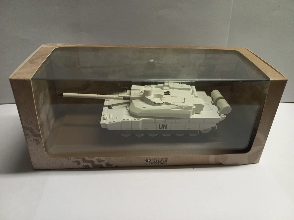 1/72 Char AMX Leclerc Français ONU blanc, Édition Atlas, Neuf sous boîte (38) - Photo 2/3