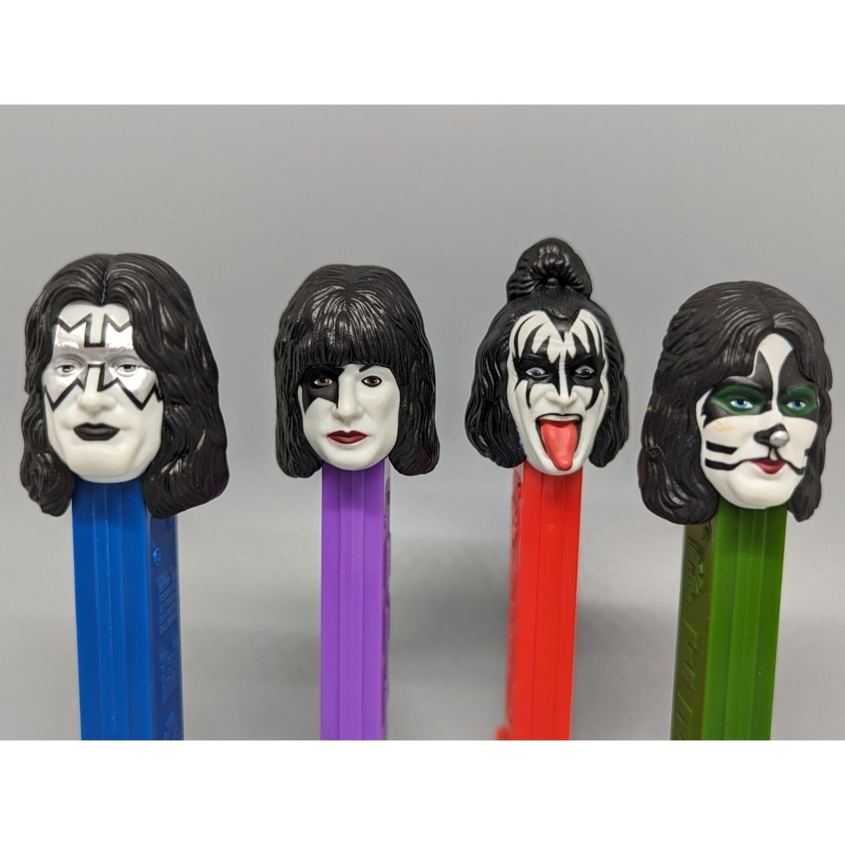 KISS Band Collectible PEZ Dispenser Set Gene Simmons Paul Stanley
