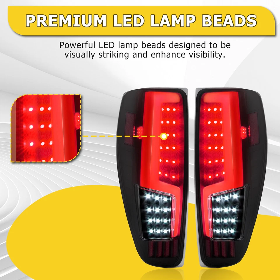 For 2004-2012 Chevy Colorado Canyon Full LED Tail Lights Brake Lamps Black Smoke - Image 3 of 4