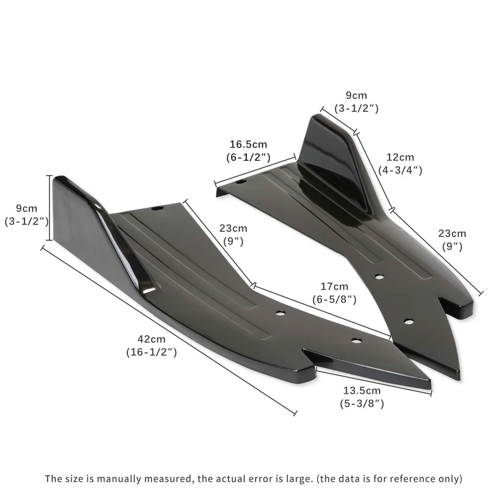 For Pontiac Grand Prix GXP Front Bumper Lip Spoiler Splitter+Side Skirt+Rear Lip - Image 4 of 4
