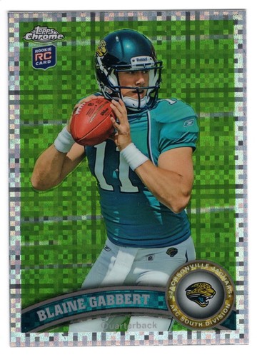 Blaine Gabbert [Autograph] #55 2011 Topps Chrome card