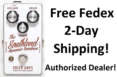 New Greer Amps Southland Harmonic Overdrive Guitar Effects Pedal