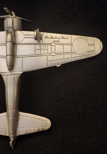 Pewter Danbury Mint Mitsubishi A6M Zero-Sen Fighter Plane Japan 1:82 - Picture 11 of 11