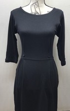 Marc By Marc Jacobs Little Black Fitted Dress 3/4 Sleeve  XS