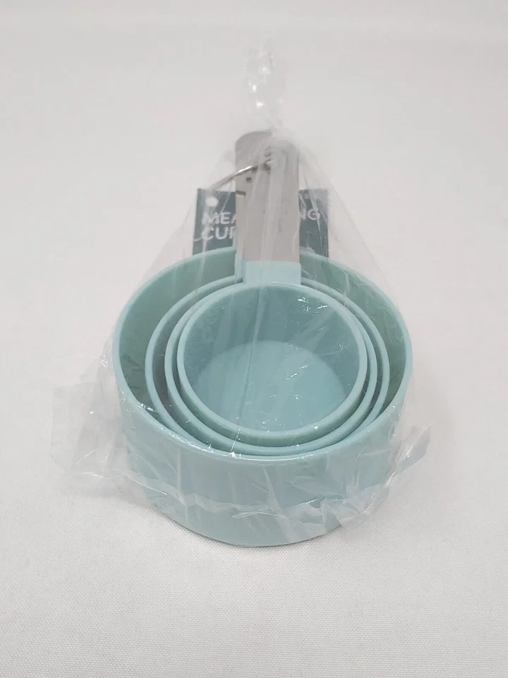 4Pcs Stainless Steel+PP Measuring Cups Kitchen Baking Cooking Tools Set - Image 3 of 3