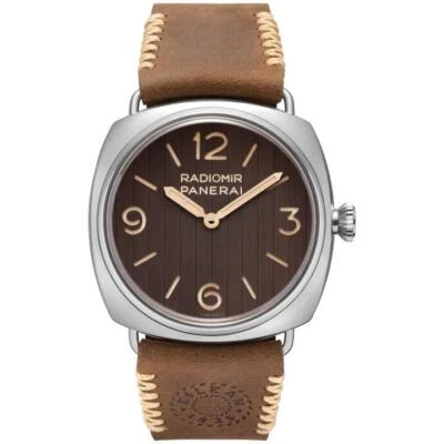 Panerai Radiomir Eilean Handaufzug 45mm Edelstahl Herren Armbanduhr PAM01243 - Bild 1 von 3
