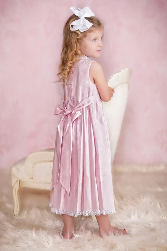 NEW Strasburg Children Beach Dress for Girls Summer 2-10 Pink Lavender White - Image 2 of 4