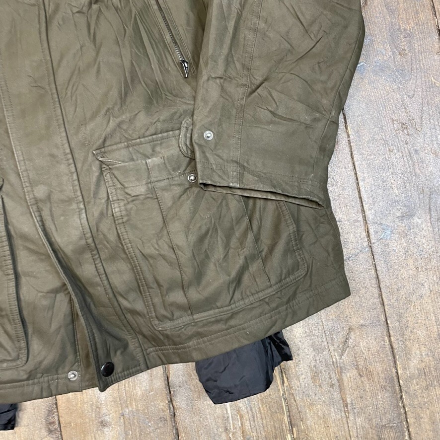 Michael Kors Rain Jacket Mens 3 In 1 Full Zip Outdoors Coat, Green, Large image 5