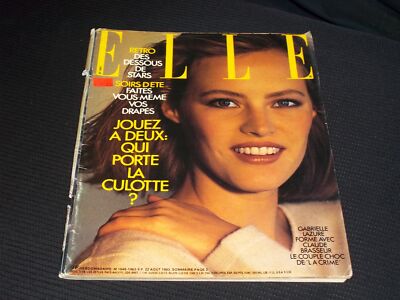 1983 AUGUST 22 ELLE MAGAZINE - NICE FASHION ISSUE FRENCH TEXT - H