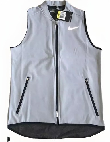 Nike Golf Women Gray / Black Vest Water Repellent Composite SMALL $140 NEW - Picture 2 of 10