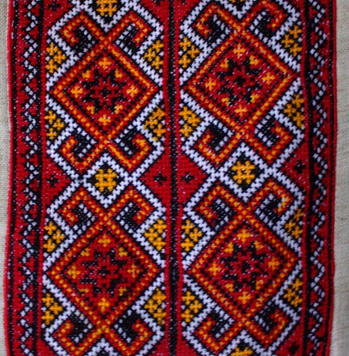 VYSHYVANKA Men Ukrainian handmade Embroidery hutsul SHIRT Beige Linen - Picture 7 of 9