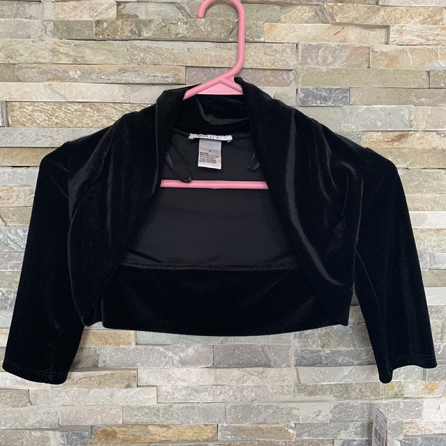 Ally B Girls Black Cardigan 6 Youth Shrug Dressy eBay