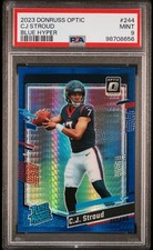 2023 Panini Donruss Optic -🔥 Rated Rookie Blue Hyper Prizm #244 C.J. Stroud🔥