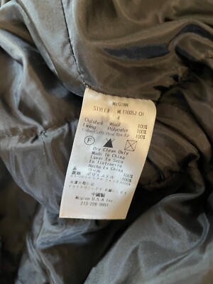 McGINN Wool Coat Full Zip Belted Women's Size 4 Gray | eBay
