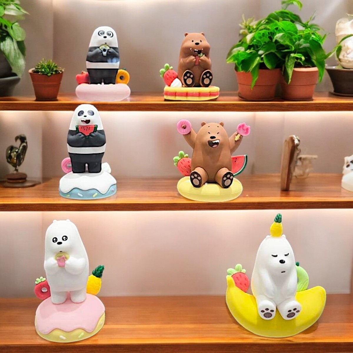 We Bare Bears Figurine Sweet Party Mystery Surprise Unopend Box 6