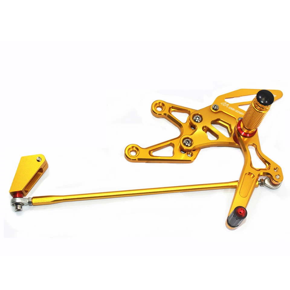 CONJUNTO TRASEIRO AJUSTÁVEL YAMAHA YZF R1 2007-2008 CONJUNTO TRASEIRO CONJUNTO TRASEIRO PINOS DE PÉ DOURADO  - Imagem 4 de 4