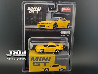 MINI GT Nissan Silvia S15 ゴールド MINI GT 1:64 Nissan Silvia (S15) Top Secret D1GP in Gold