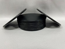 Winston Collection Leather Coasters 3.75" Dia. Black Bonded Leather Buy Bulk