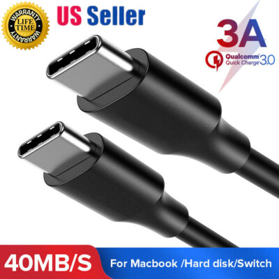 2024 USB C to USB C Charging Cable Type C Fast Charger Power Cord For Samsung US