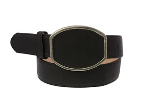 Black Western Wear Cowboy Belt Casual Dress Genuine Leather Cinto Vaquero