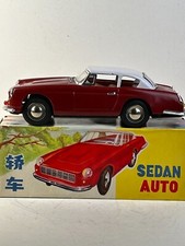 Made in China Tin Friction 1960's Ferrari GTE Coupe with Original Box, Nice