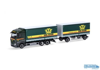 Herpa Emil Egger Mercedes Benz Streamspace Planen-Hängerzug 316835
