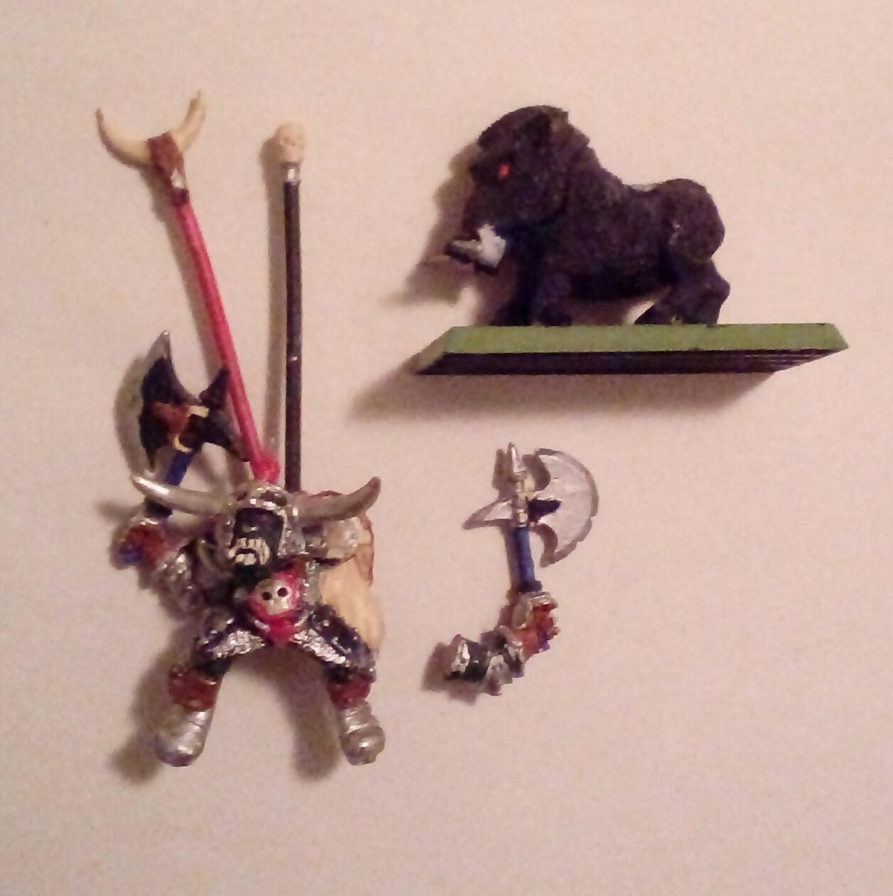Warhammer MM22 Orc General on Boar metal Marauder Citadel 1989 OOP