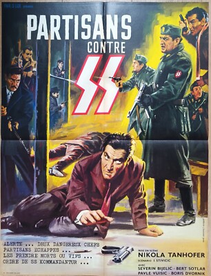 Kinoplakat Film PARTISANS CONTRE SS 60 x 80 cm 1963