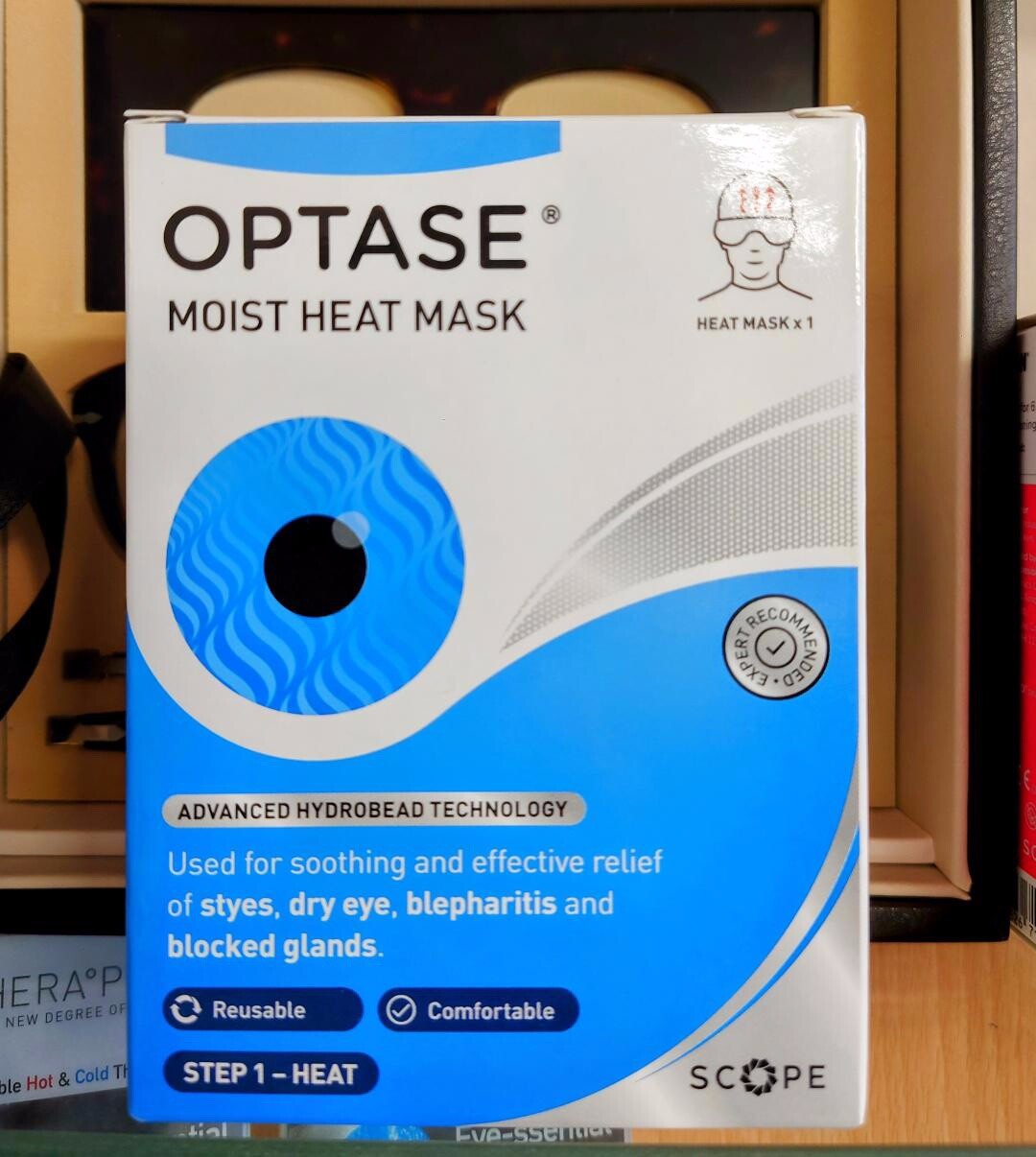 3x Optase Moist HEAT Eye Mask For Blepharitis MGD Dry RECOMMENDED BY OPTICIANS