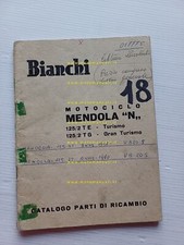 Bianchi 125 Mendola N Turismo- Gran Turismo 1960 catalogo ricambi originale
