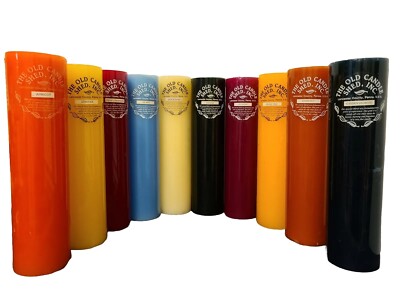 Extra Tall Pillar Candle 12'' x 3'' The Old Candle Shed Lancaster County Ice Mint
