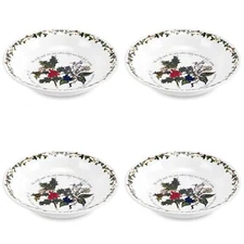 Portmeirion Holly and Ivy 8-Inch Pasta Bowls (Set of 4)  - Seasonal Tableware