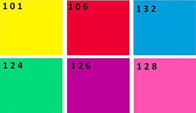 6 x Farbfolien PAR 56 Colour Mix 19x19 cm Farbfilter Farbfolie Filter NEU