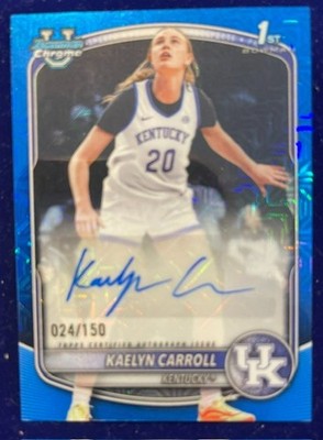 2025-26 Bowman Chrome KAELYN CARROLL  "Blue Refractor"  Auto #d /150