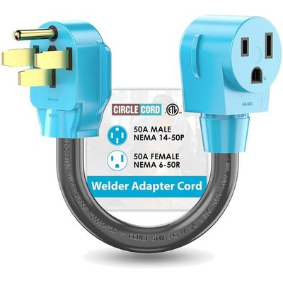 NEMA 14-50P to 6-50R Female Welder Adapter