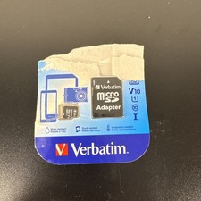 Verbatim 44082 16GB Premium microSDHC Memory Card with Adapter Open Box New