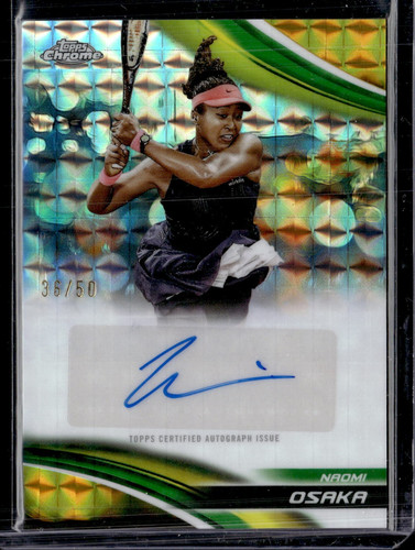 Naomi Osaka [Gold Geometric Refractor] #CA-NOA card