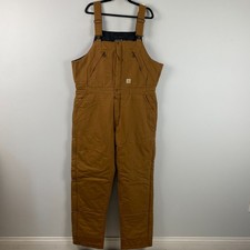 Carhartt 104694 Loose Fit Washed Duck Bib Overalls Womens XXL Insulated