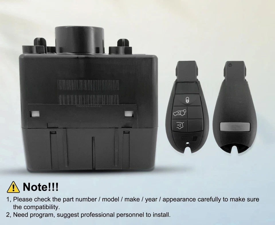 09-12 Dodge Ram 1500 WIN Module Wireless Ignition Node -Programmed w/Keys Foto 2 de 3