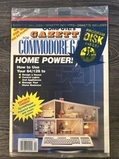 Sealed Compute  s Gazette Magazine April 1990 with Floppy