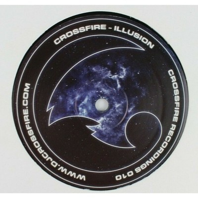 CROSSFIRE ILLUSION / TELESTO 12'' BELGIUM DNB DJ DRUM AND BASS OOP HTF DJ RARITY