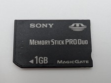 Sony 1GB Memory Stick PRO Duo MSX-M1GST MagicGate Genuine OEM PSP Camera