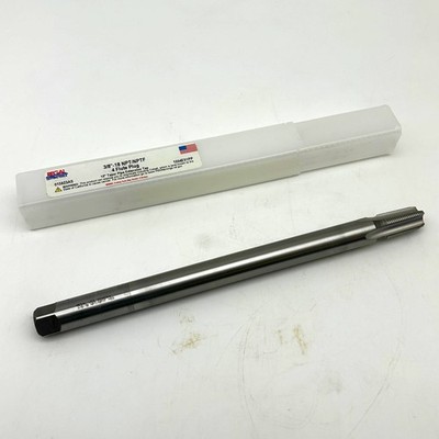 Regal Cutting Tools 015923AS Pipe Tap Taper Ext 3/8-18 NPT/NPTF 4FL 10in OAL