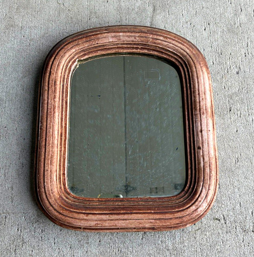 19th-Century Primitive Victorian folk-art wall mirror