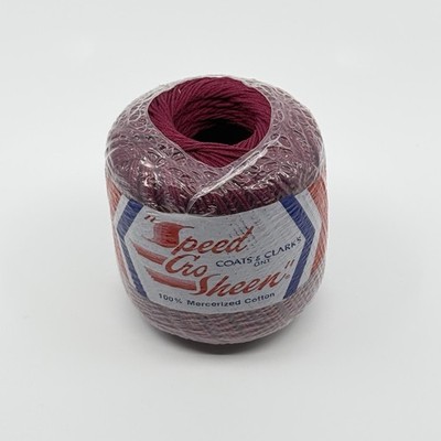 Coats & Clark s Speed-Cro-Sheen Crochet Thread 34C American Beauty 100 Yds
