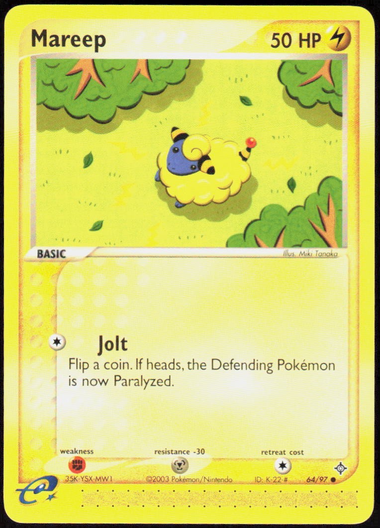 Mareep 64/97 Common EX Dragon NM Pokemon