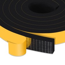 1 in x 3/8 in x 13Ft Adhesive Foam Insulation Tape, Weather Strip, SoundProof