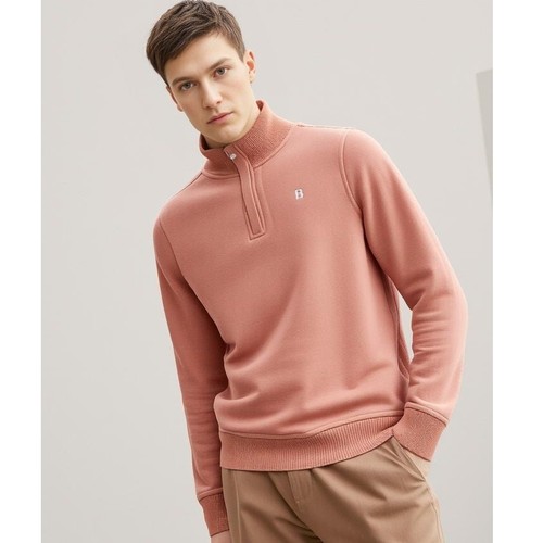 NWT Boys Brooks Brothers Coral Half Zip Sweatshirt Preppy Spring Easter 16 - Picture 2 of 8