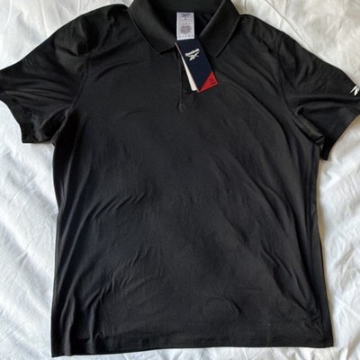 Reebok WOR Polo Short Sleeve Black Men's Size L 100205126